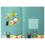 Тетрадь 40 л. в клетку обложка SoftTouch, бежевая бумага 70 г/м2, сшивка, А5 (147х210 мм), ЖУКИ, BRAUBERG, 403769