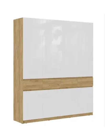 Шкаф для одежды распашной с полками 199,6х51х236 см Бостон