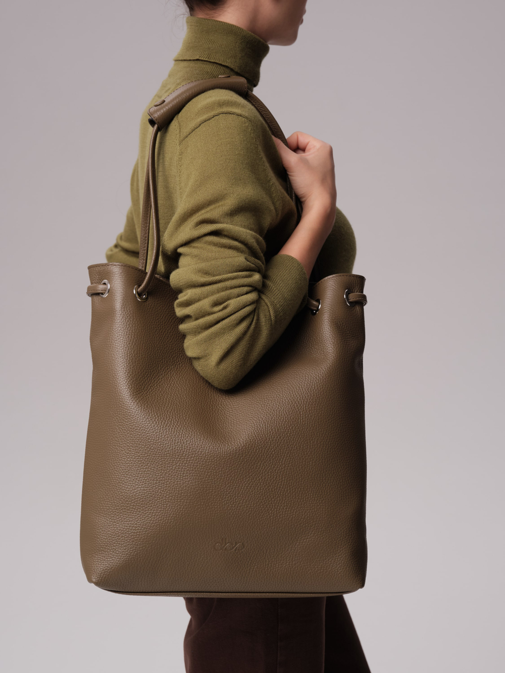 Кожаная сумка DBR 31228 зеленый дуб