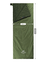 Спальный мешок Naturehike NH21MSD09 мини LW180, размер M, зеленый, молния слева, 6927595777930L