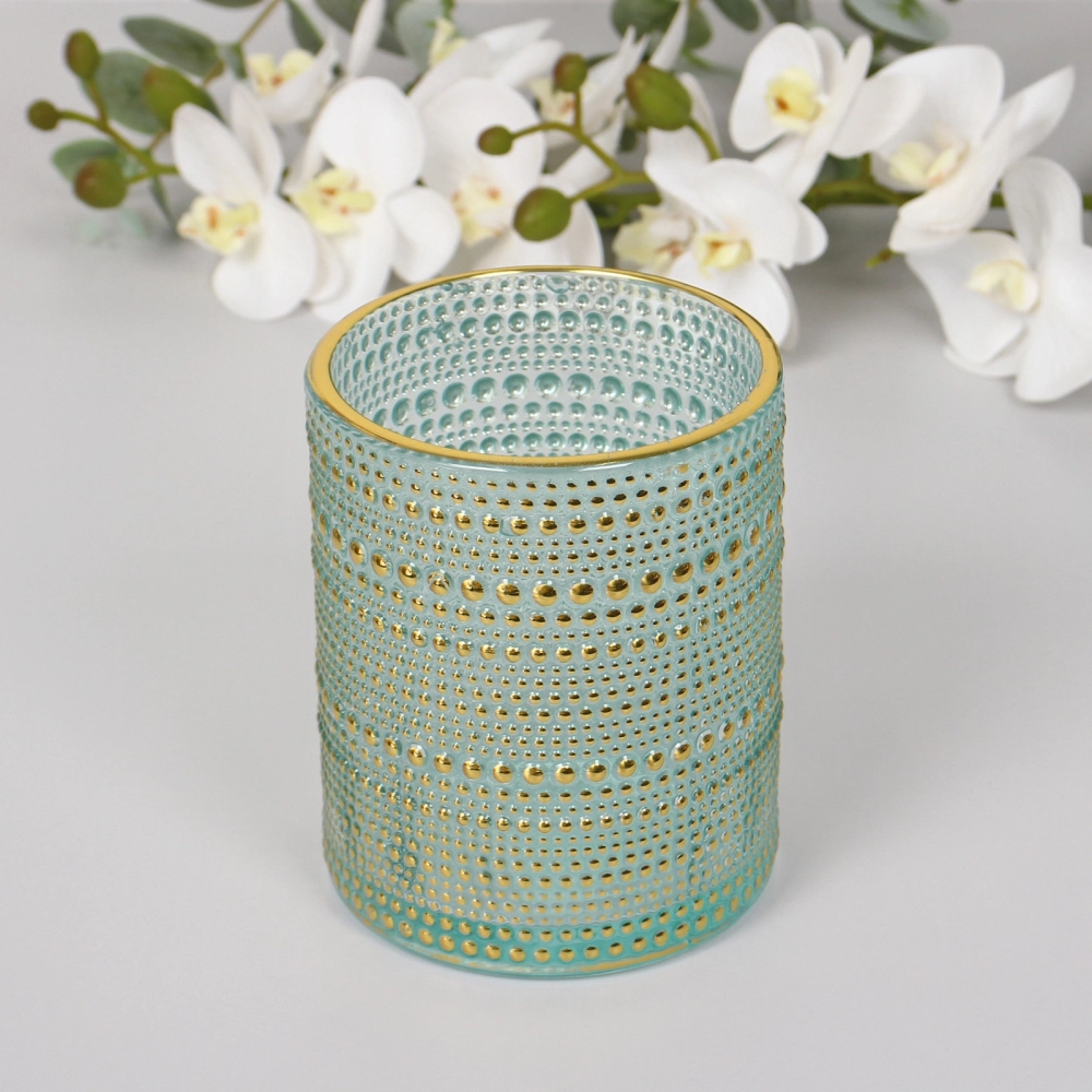 Подсвечник «Хрустальный блеск» 10*12,5 см, Голубой