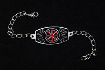 Браслет алюминиевый Коловрат ( чёрные полосы )