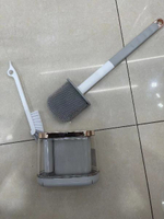 Ерш с креплением на стену «Стиль» 40 см, силиконовая щетка 8623