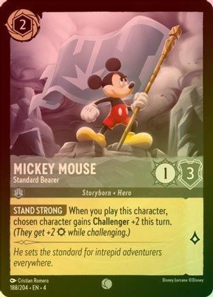 Mickey Mouse (Standard Bearer) - 188/204 - Обычная (Foil)