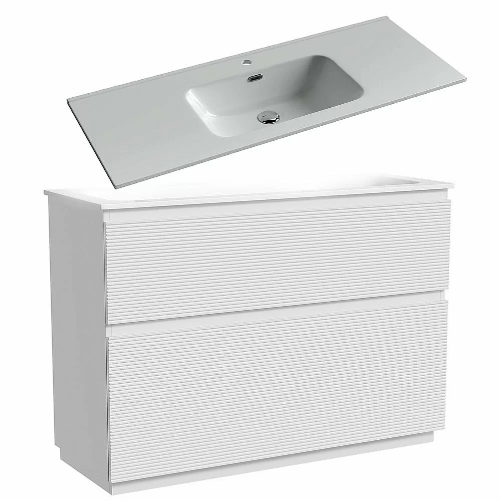 Тумба с раковиной Sancos FOLK Floor FL120FW/CN7006 120 Bianco