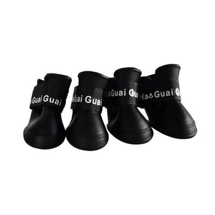 HOMEPET Сапожки для собак (4 шт), черные