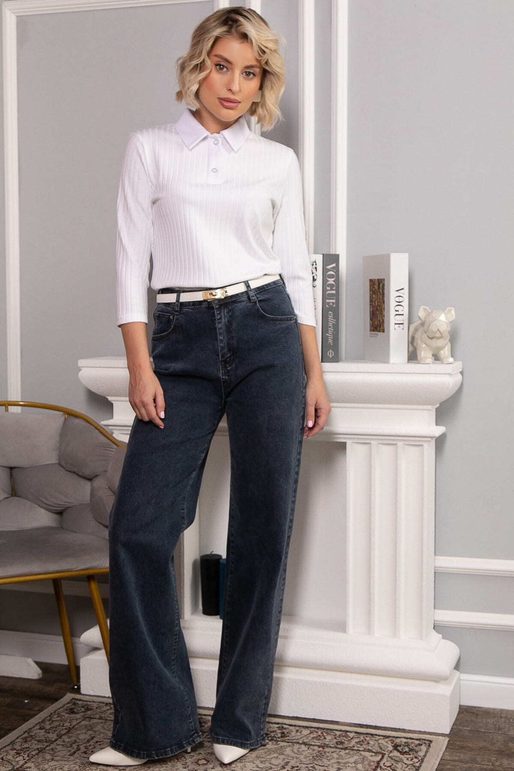 Поло Тренди НЬЮ (белое) Б14642-10М LT Collection