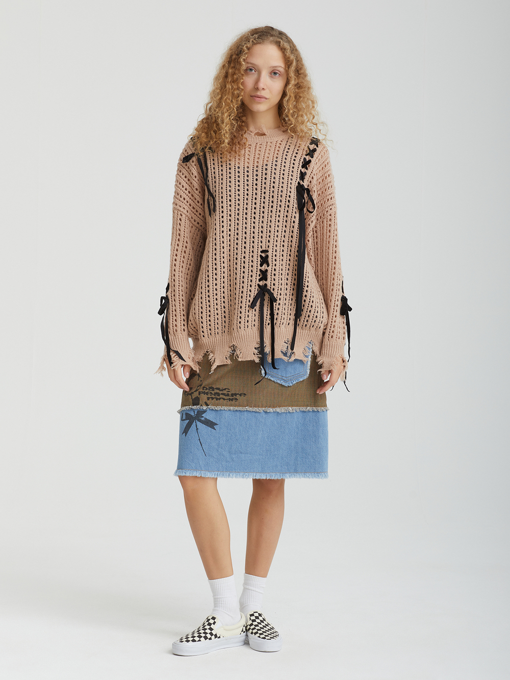 Женский Свитер Amelia Bows Distressed
