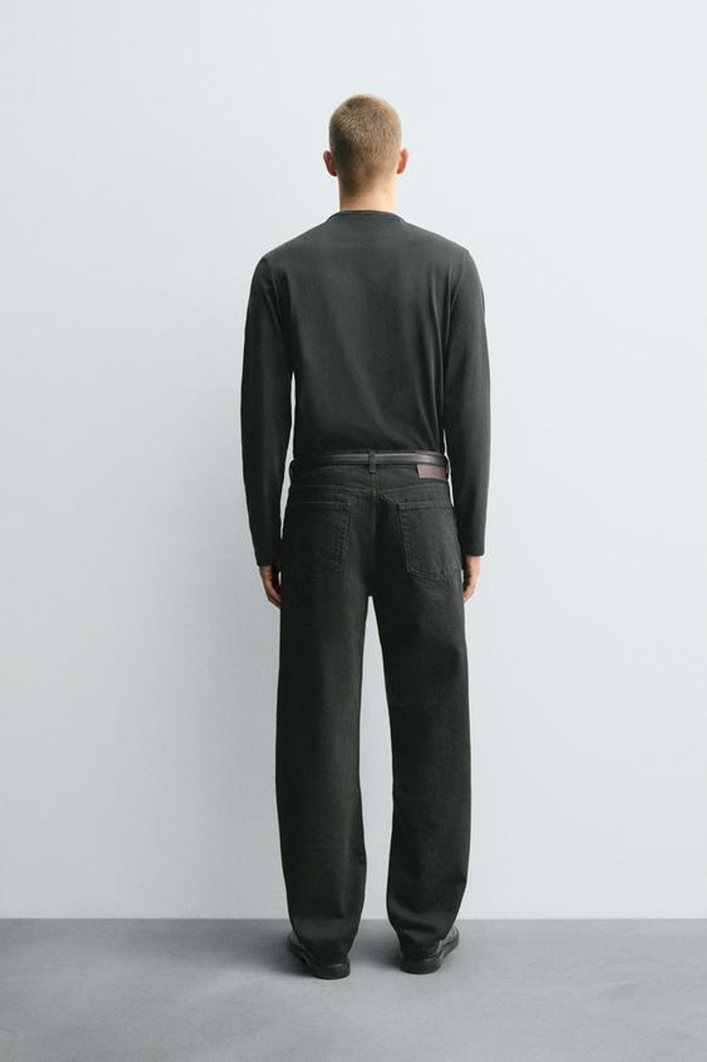 ZARA ДЖИНСЫ STRAIGHT-LEG, УТИНО-ЗЕЛЕНЫЙ