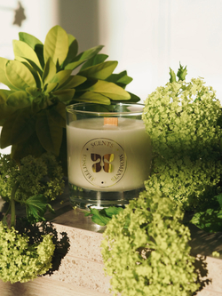 Свеча в стеклянном стакане 320 мл, «Лемонграссовый туман»