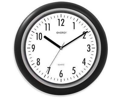 Часы настенные Energy EC-07, 24,5*4см (круглые) плавный ход, пластик, АА*1шт нет в компл