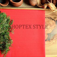 Вафельное полотно гладкокрашеное | ш.150 см | 240 г/м² | хлопок-100%