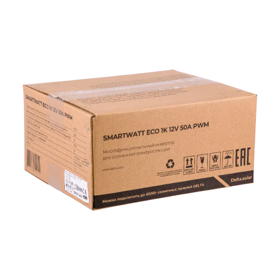 Солнечный инвертор SmartWatt ECO 1K 12V 50А PWM, фото №989620887