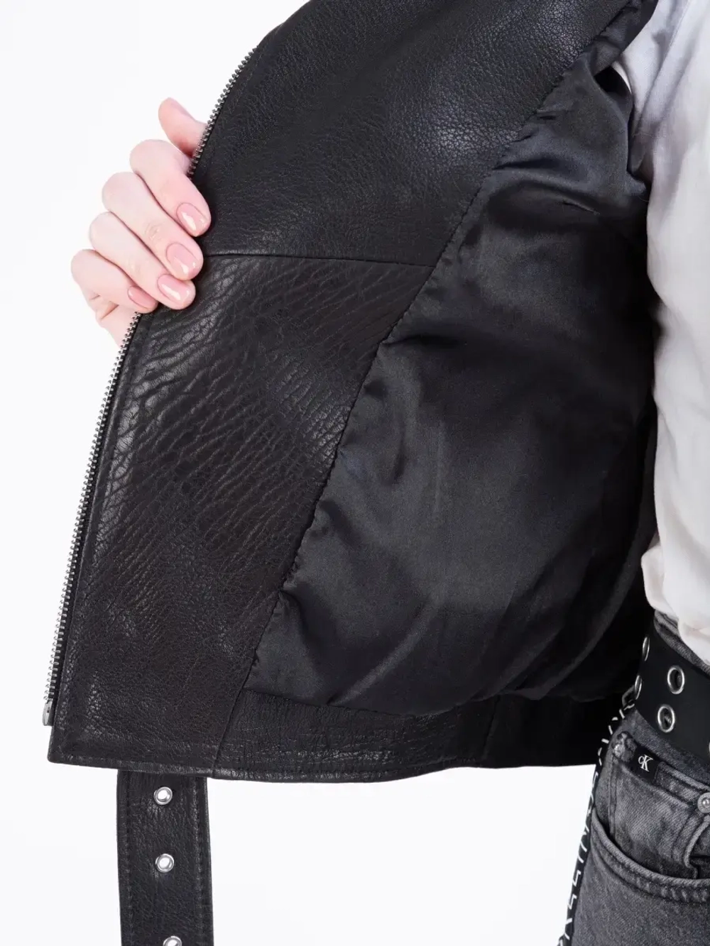 Косуха кожаная куртка женская Турция