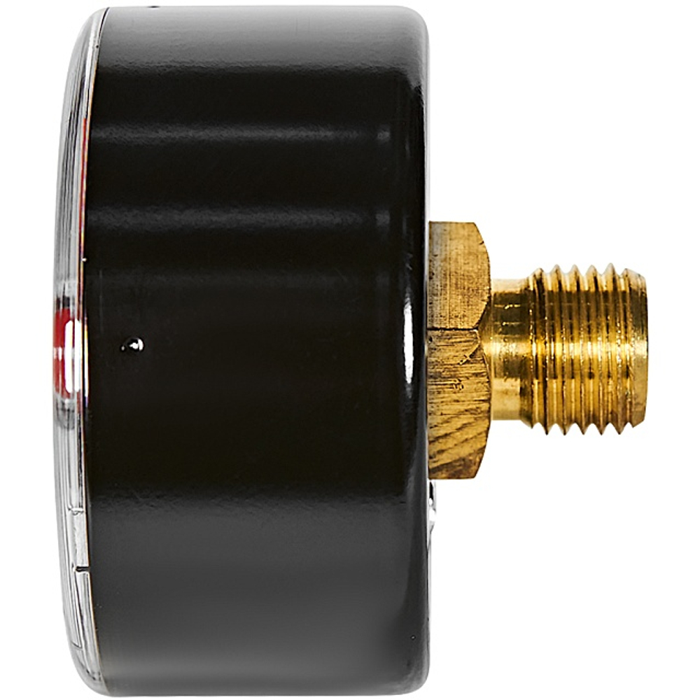 Манометр аксиальный STOUT - 1/4" (D50 мм, шкала 0-4 бар, с указателем предела)