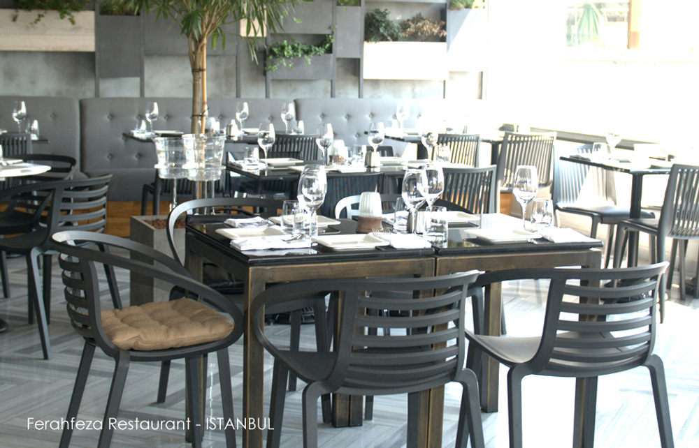 Кресло пластиковое Papatya Mambo, антрацит