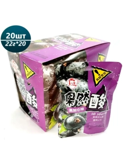 Кислая карамель со вкусом черной смородины 22 г * 20 шт
