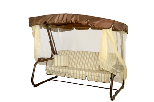 Качели садовые 3-х местные Турин меб.ткань арт.с1555