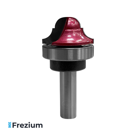 Пазовая фасонная фреза по дереву с верхним подшипником (35x12x18 R7.1; ATP-01602)