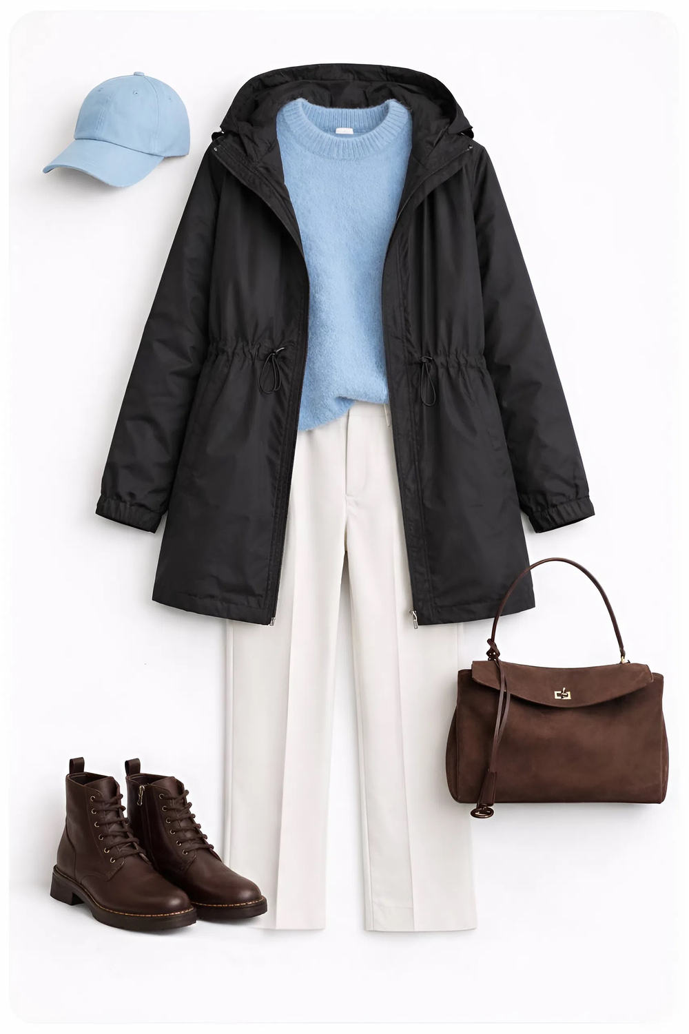 Плащ-ветровка женская "HN-12"  черный