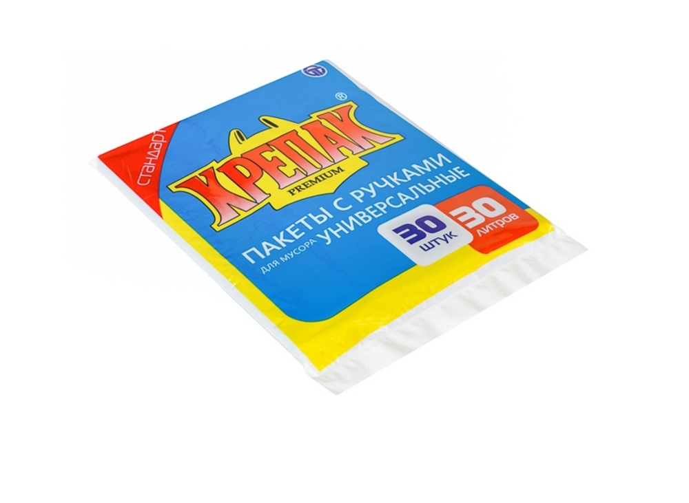 пакеты для мусора с ручками 30л 30шт