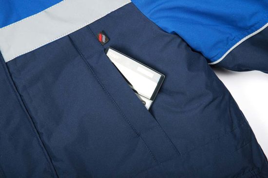 Костюм зимний "Сибер Виндстоп" полукомбинезон (т.синий/василек)