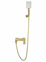Смеситель для ванны с душем WONZON & WOGHAND CUBE WW-88639016-BG брашированное золото
