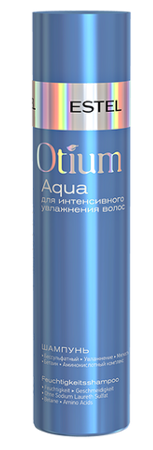 Деликатный шампунь для увлажнения волос OTIUM AQUA ESTEL 250мл