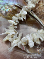 Колье массивное из ракушек
