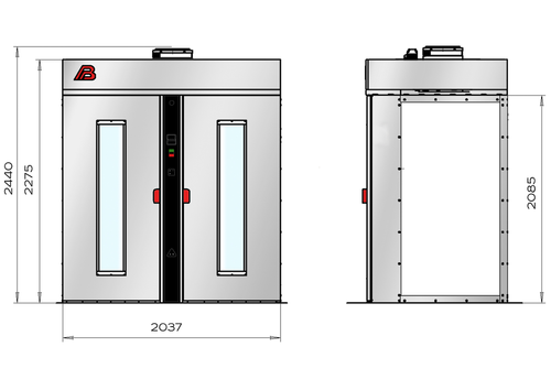 Шкаф расстойный электрический Восход Бриз-422