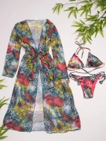 купальник раздельный 3 в 1 туника-халат пляжный