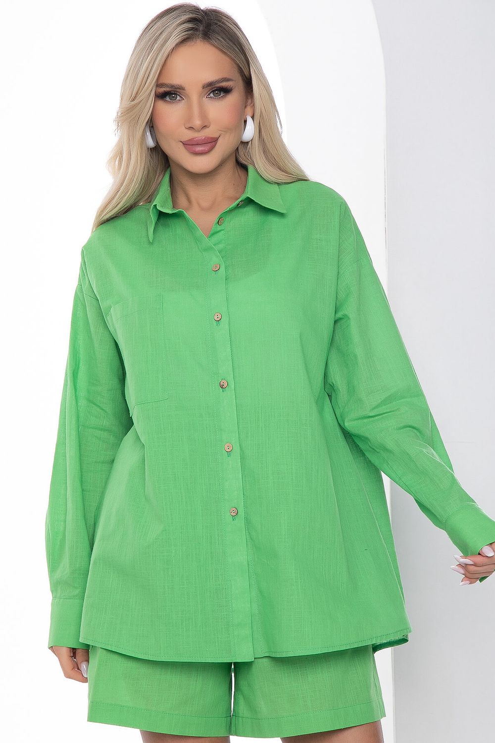 Рубашка Харли (зеленая) Б10578 LT Collection