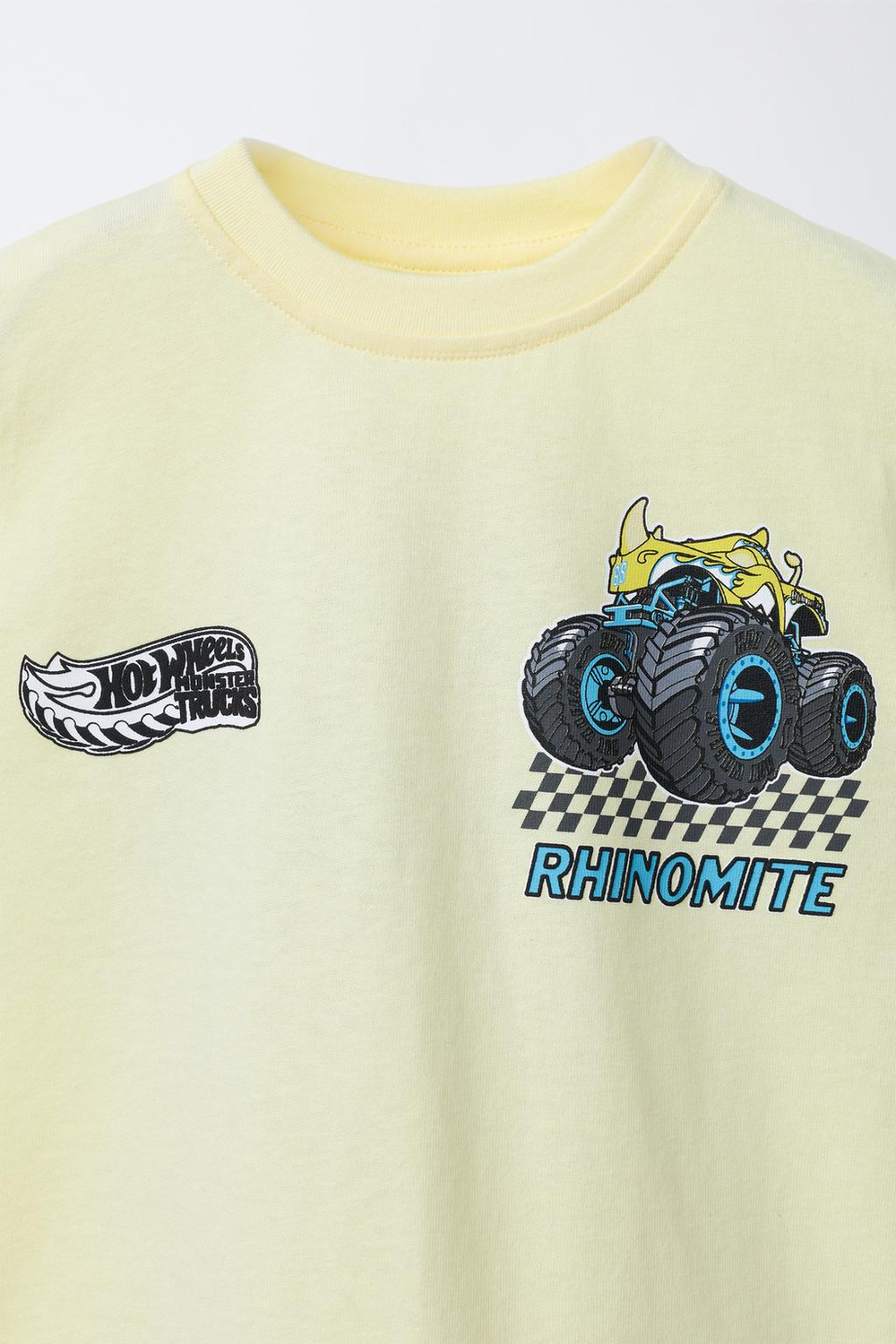 ZARA ФУТБОЛКА С ПРИНТОМ HOT WHEELS MONSTER TRUCK®, ЖЕЛТЫЙ