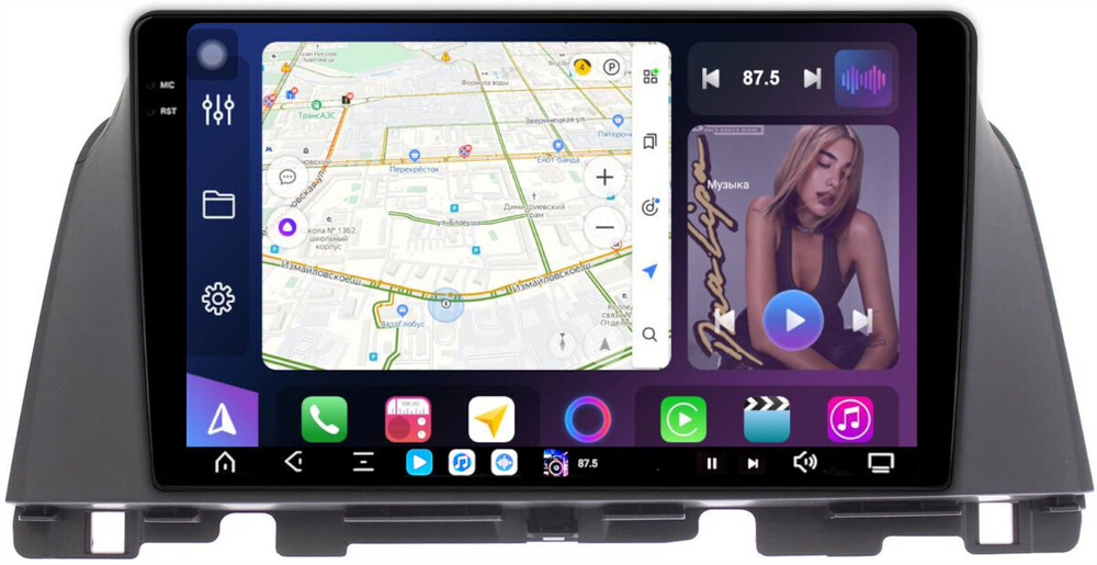 Магнитола для KIA Optima 4 2016-2020 - FarCar GX580M монитор 10.36" 2K QLED на Android 14, TS20, 6+128Гб, CarPlay, 4G SIM-слот