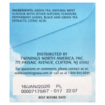 Twinings, холодный чай со льдом, зеленый чай, несладкий, с мятой, 20 порционных чайных пакетиков, 40 г (1,41 унции)