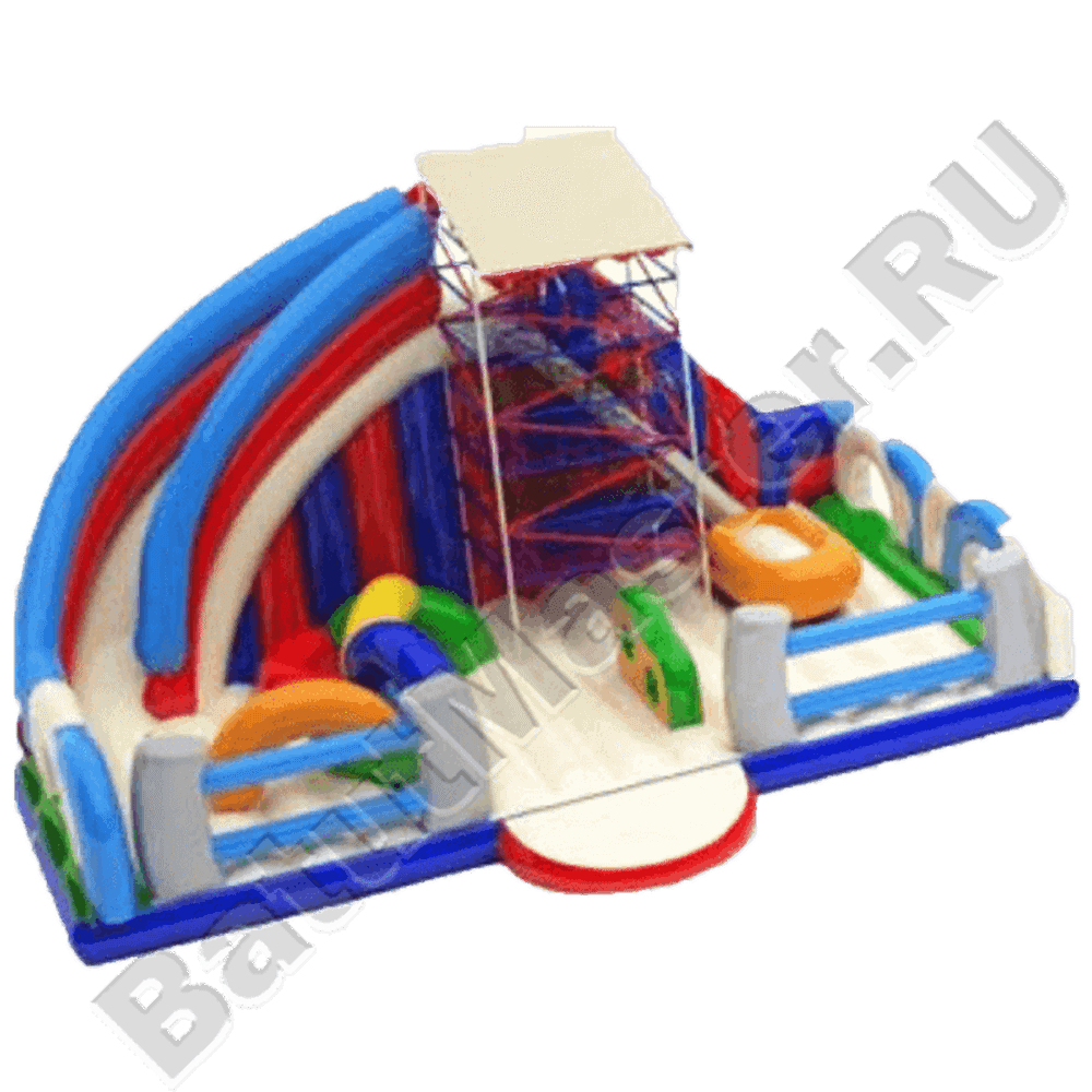 Детский надувной батут-горка "Паутинка"