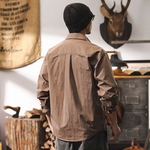 Рубашка мужская с длинным рукавом и стильными накладными карманами