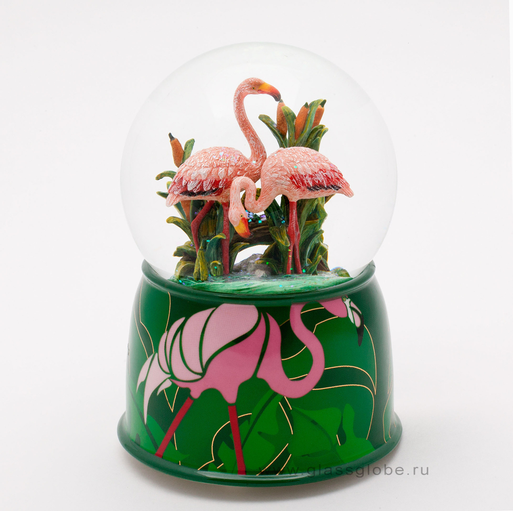 Снежный шар "Фламинго"