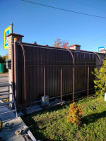 Навес под откатные ворота.