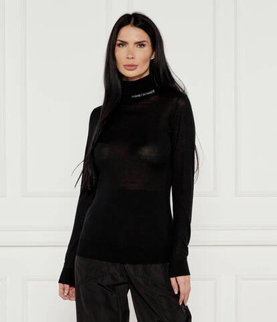Шерстяной гольф Elisabetta Franchi - черный(MK25S47E2)