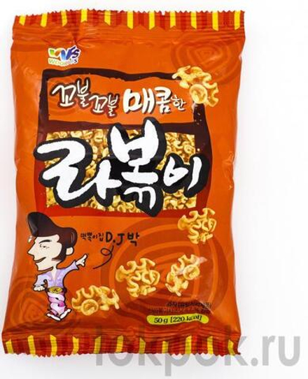 Хворост с острым вкусом "Rabokki", 50 гр