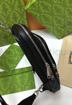 Мужская сумка Gucci Supreme черного цвета