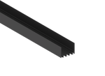 Накладной алюминиевый профиль,  50х35х2000. Цвет: Чёрный матовый,  RAL9005, Серия:DN8ALE