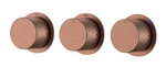Смеситель встроенный STICK DIAMOND BRUSHED BRONZE 3-х проходной