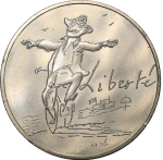 France 10 Euro 2014 – Liberté by Sempé (Spring Edition). Silver Coin from the "Values of the Republic" Series