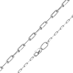 Цепь из белого золота (плетение якорное) Артикул: 21-4111-040-1120-17