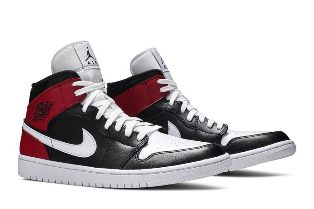 Кроссовки Jordan Air Jordan 1 Mid "Noble Red" (Женская размерная сетка)