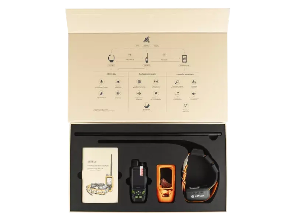 GPS ошейник ARTELV TRACKER 2W с базовой станцией