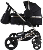 Коляска для новорожденных трансформер, 2в1 Luxmom 555 Серый Лен