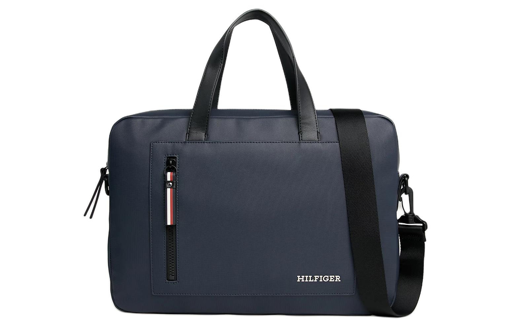 Tommy Hilfiger Polyurethane Shoulder Bag, Crossbody Bag, Handbag, Laptop Bag Regular Men"s Space Blue